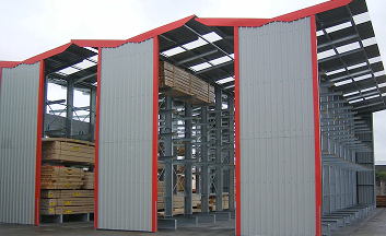 Cladded Cantilever Racking